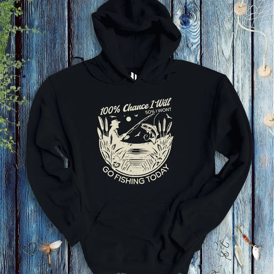 100% Fishing Day Hoodie - FISH - ROOM LLC