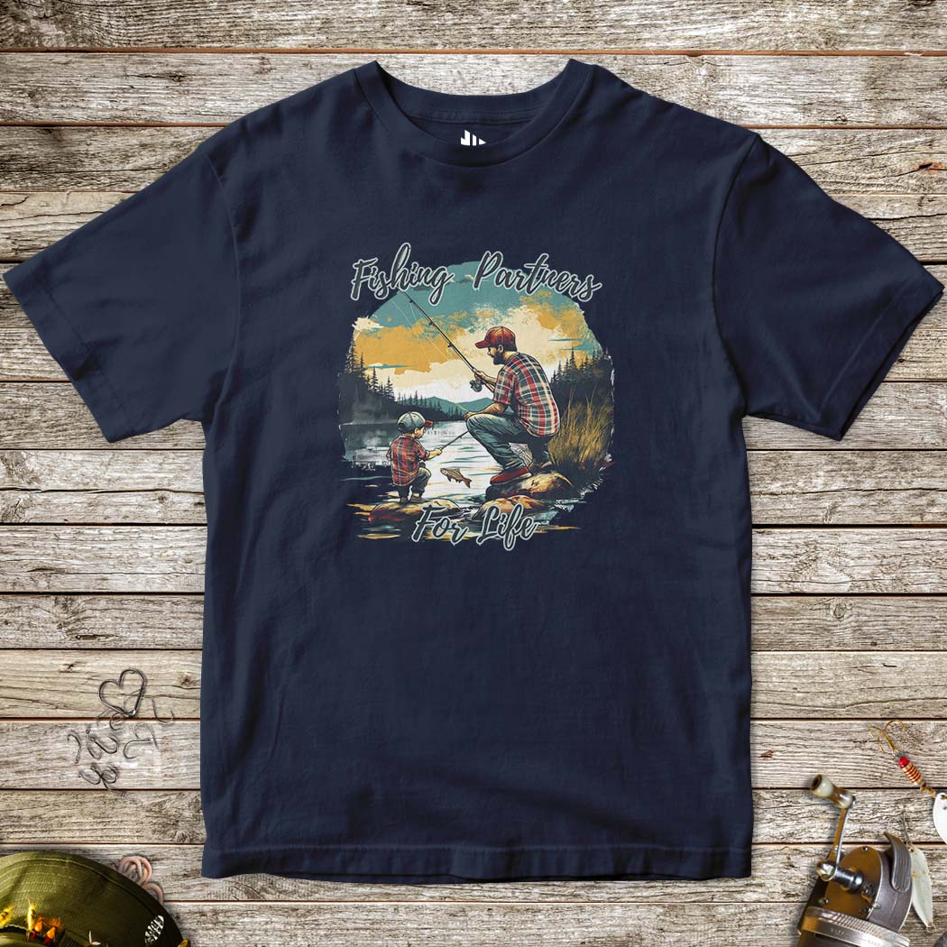 Fishing Partners for Life Tee for Kids