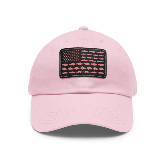 Light Pink / Black patch, Fishing in the USA Dad Hat – fish-room
