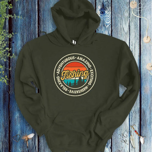 Adventurous Fishing Hoodie - FISH - ROOM LLC
