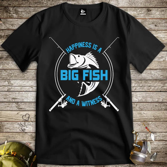 Big Fish Happiness Tee Black T-Shirt