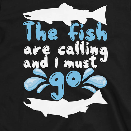 Black, The Fish are Calling Tee β fish-room
