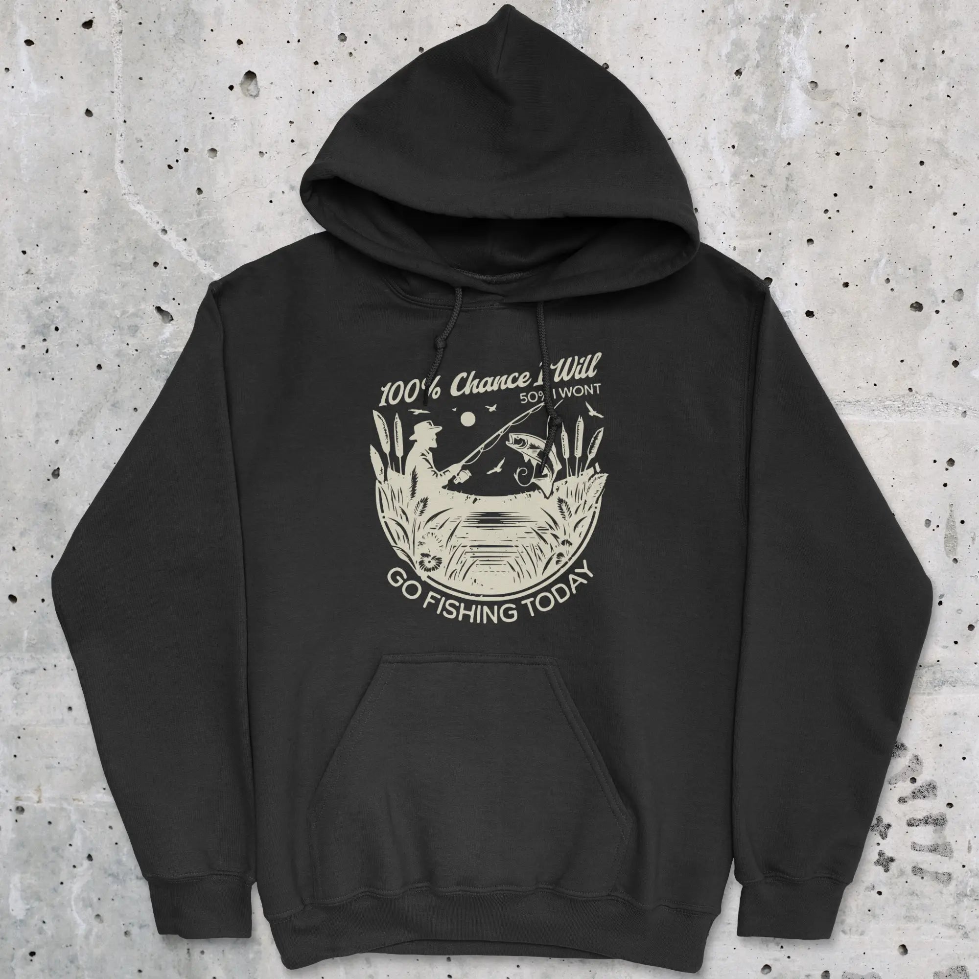 100% Fishing Day Hoodie | graphic hoodie – FISH-ROOM LLC