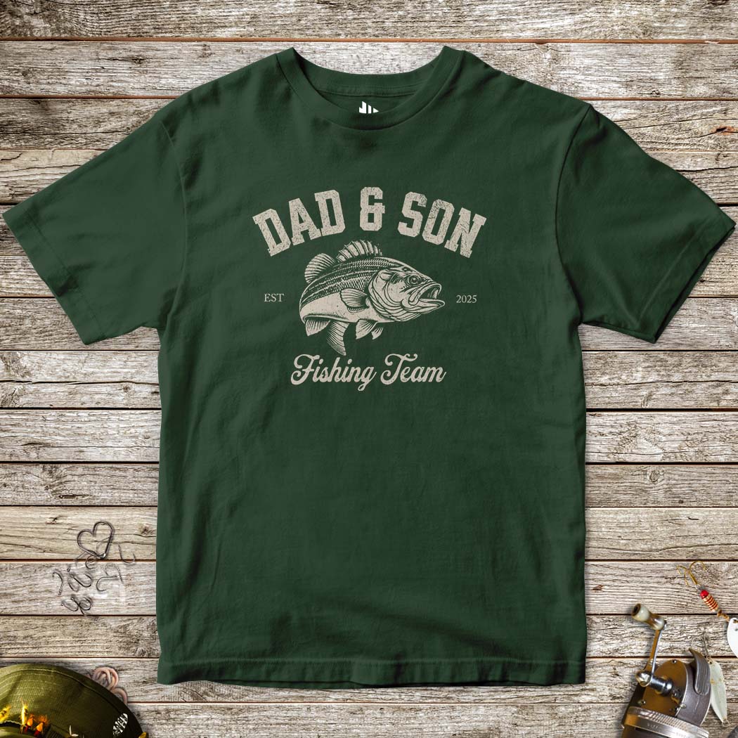 Dad & Son Fishing Team Tee for Kids - FISH - ROOM LLC