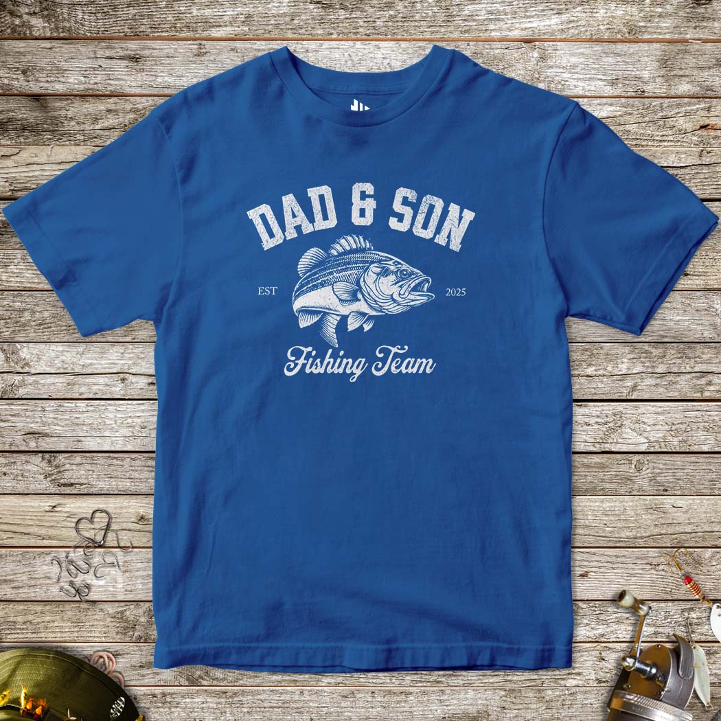 Dad & Son Fishing Team Tee for Kids - FISH - ROOM LLC