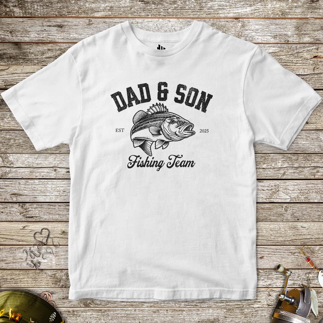 Dad & Son Fishing Team Tee for Kids - FISH - ROOM LLC