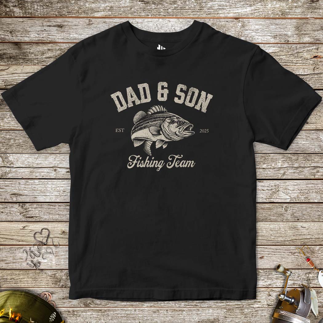 Dad & Son Fishing Team Tee for Kids - FISH - ROOM LLC