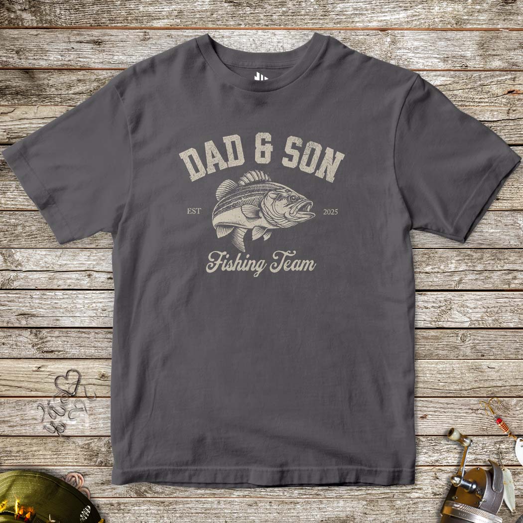 Dad & Son Fishing Team Tee for Kids - FISH - ROOM LLC