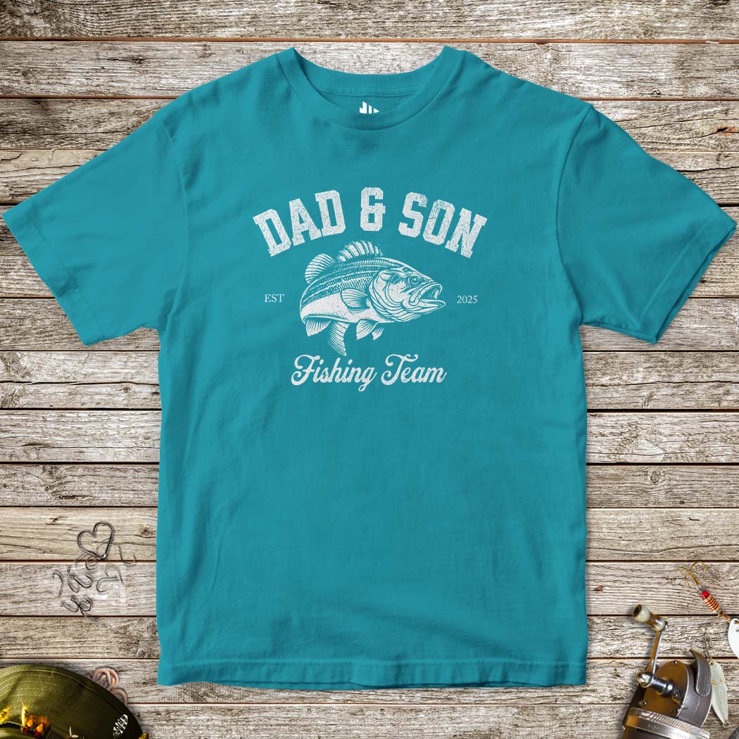 Dad & Son Fishing Team Tee for Kids - FISH - ROOM LLC