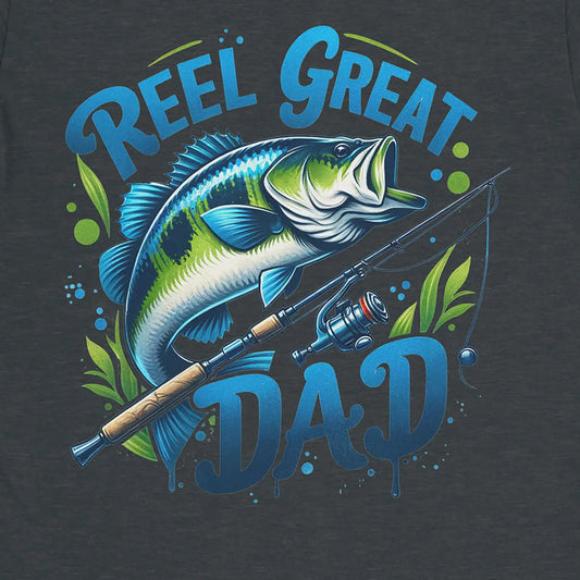 Dark Heather, Reel Great Dad Tee – fish-room