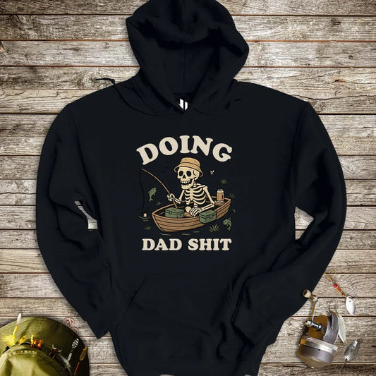 Doing Dad Shit Hoodie Black Hoodie