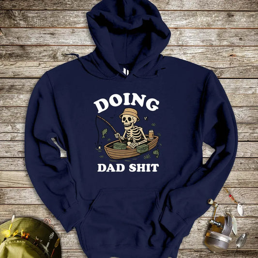 Doing Dad Shit Hoodie Navy Hoodie