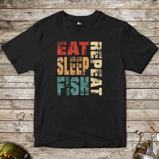Eat Sleep Fish Repeat Tee for Kids - FISH - ROOM LLC