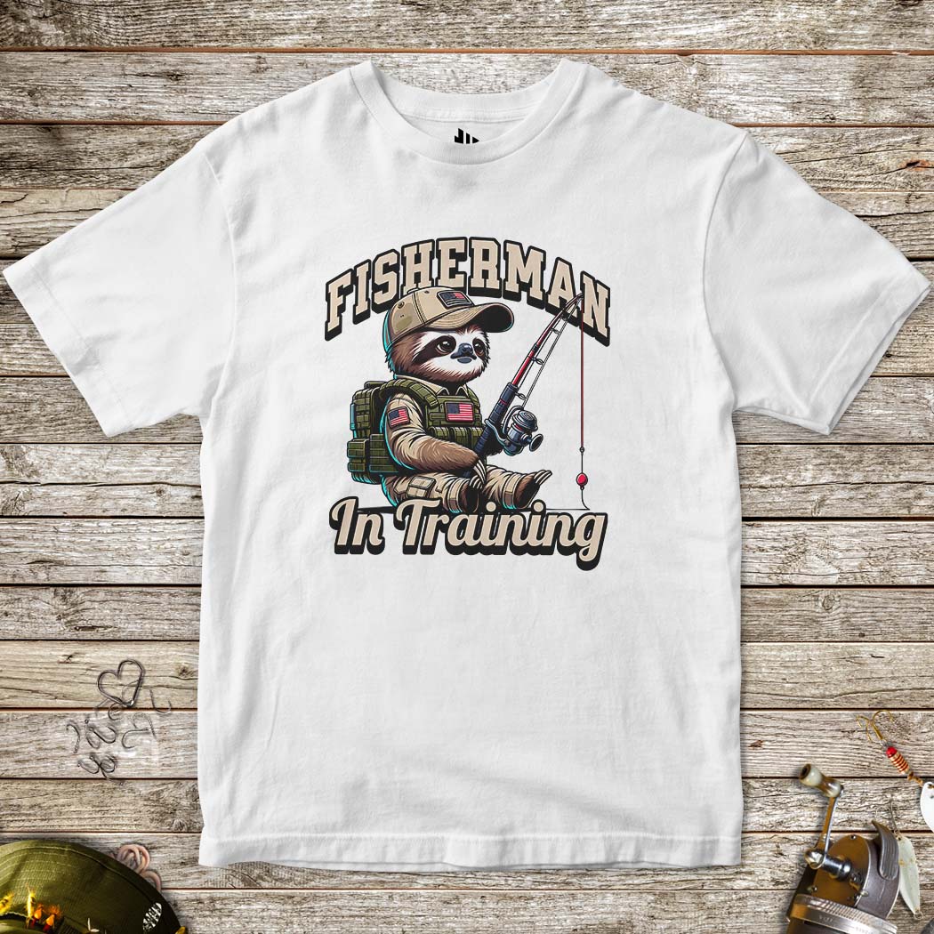 Fisherman in Training Tee for Kids - FISH - ROOM LLC