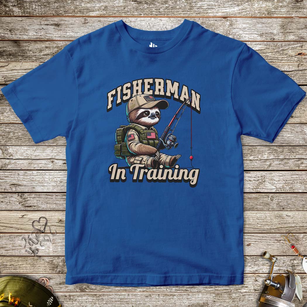 Fisherman in Training Tee for Kids - FISH - ROOM LLC