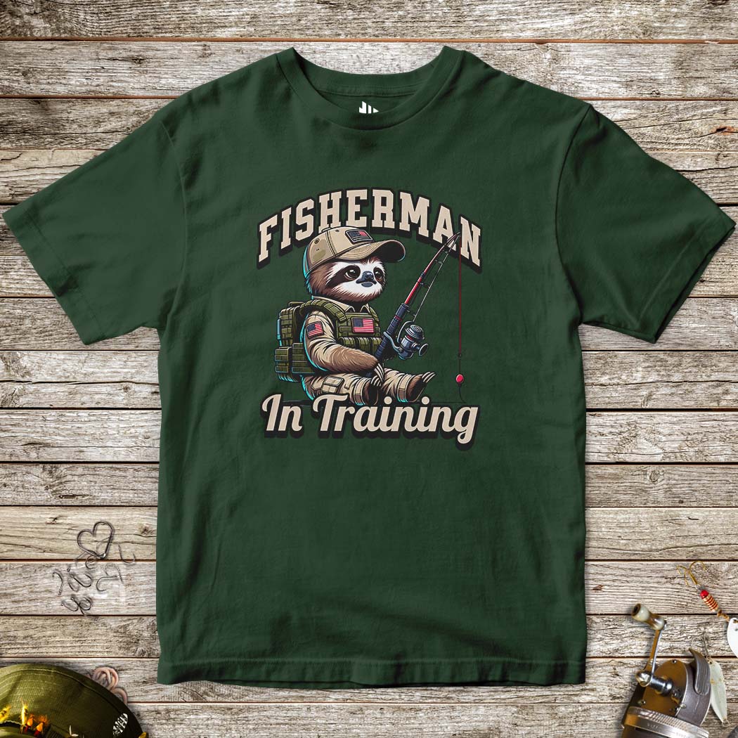 Fisherman in Training Tee for Kids - FISH - ROOM LLC