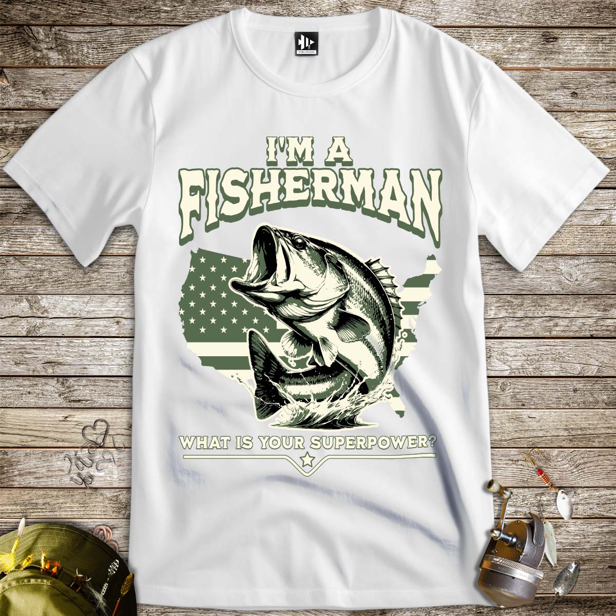 Fisherman Superpower Tee - FISH - ROOM LLC