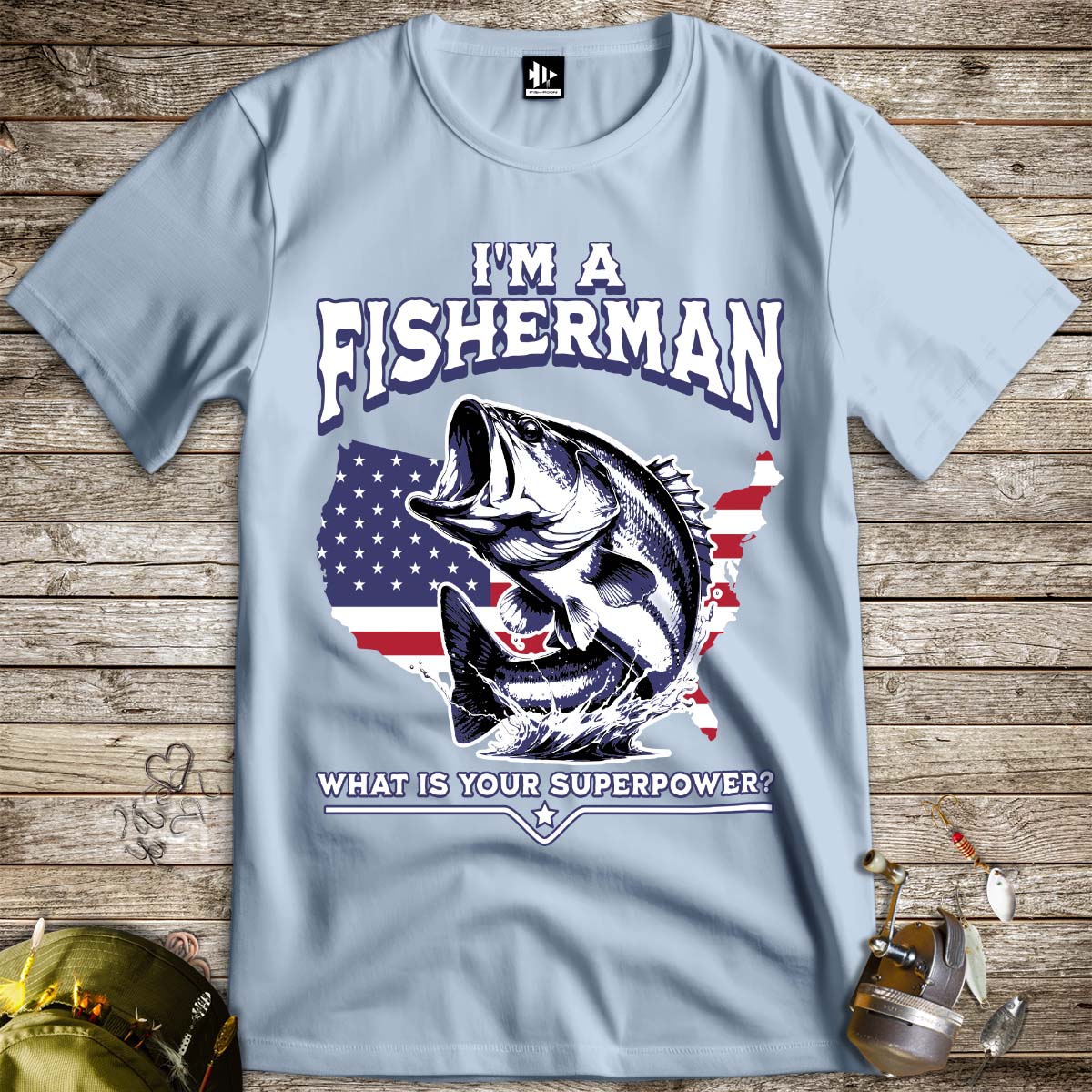 Fisherman Superpower Tee - FISH - ROOM LLC