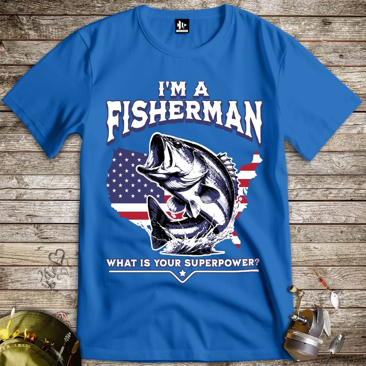 Fisherman Superpower Tee - FISH - ROOM LLC