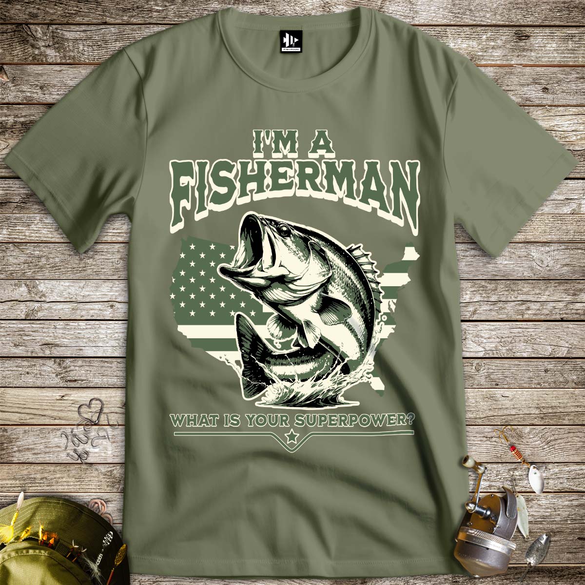 Fisherman Superpower Tee - FISH - ROOM LLC
