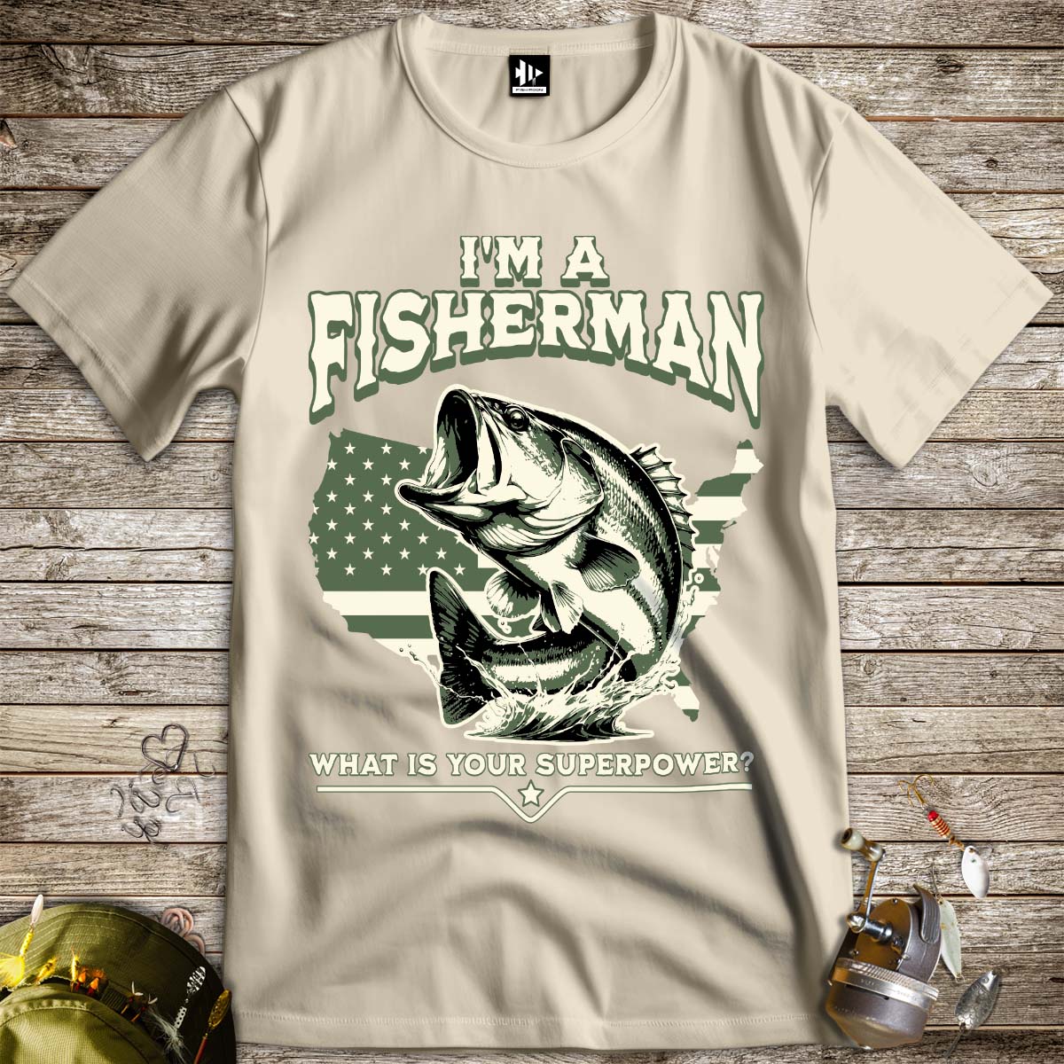 Fisherman Superpower Tee - FISH - ROOM LLC