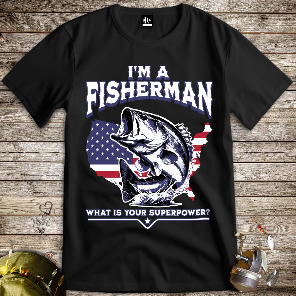 Fisherman Superpower Tee - FISH - ROOM LLC