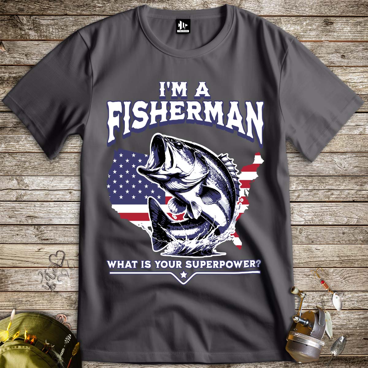 Fisherman Superpower Tee - FISH - ROOM LLC