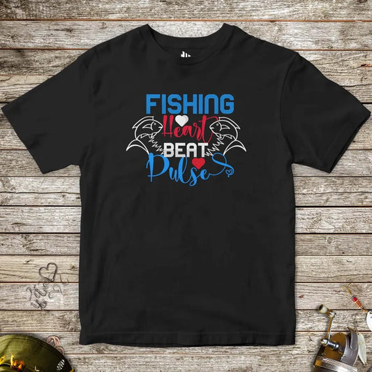 Fishing Heart Beat Pulse Tee for Kids - FISH - ROOM LLC