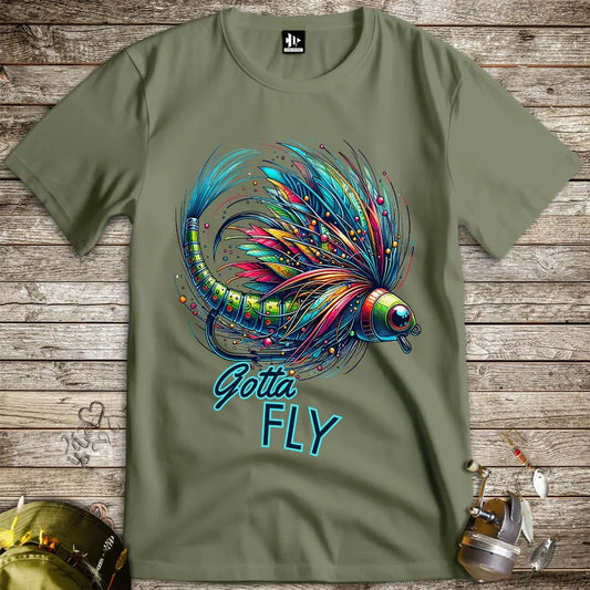 Gotta Fly Tee Military Green T-Shirt