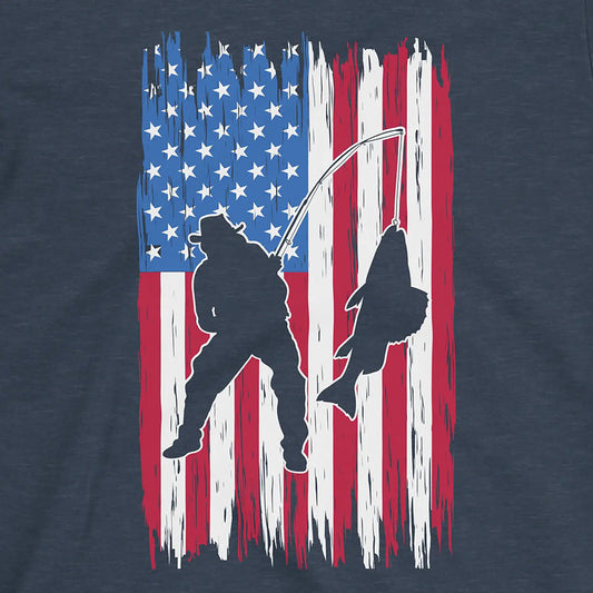 Heather Navy, Fishing USA Tee – fish-room