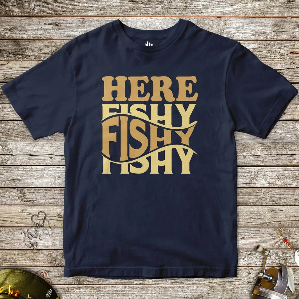 Here Fishy Fishy Tee for Kids - FISH - ROOM LLC