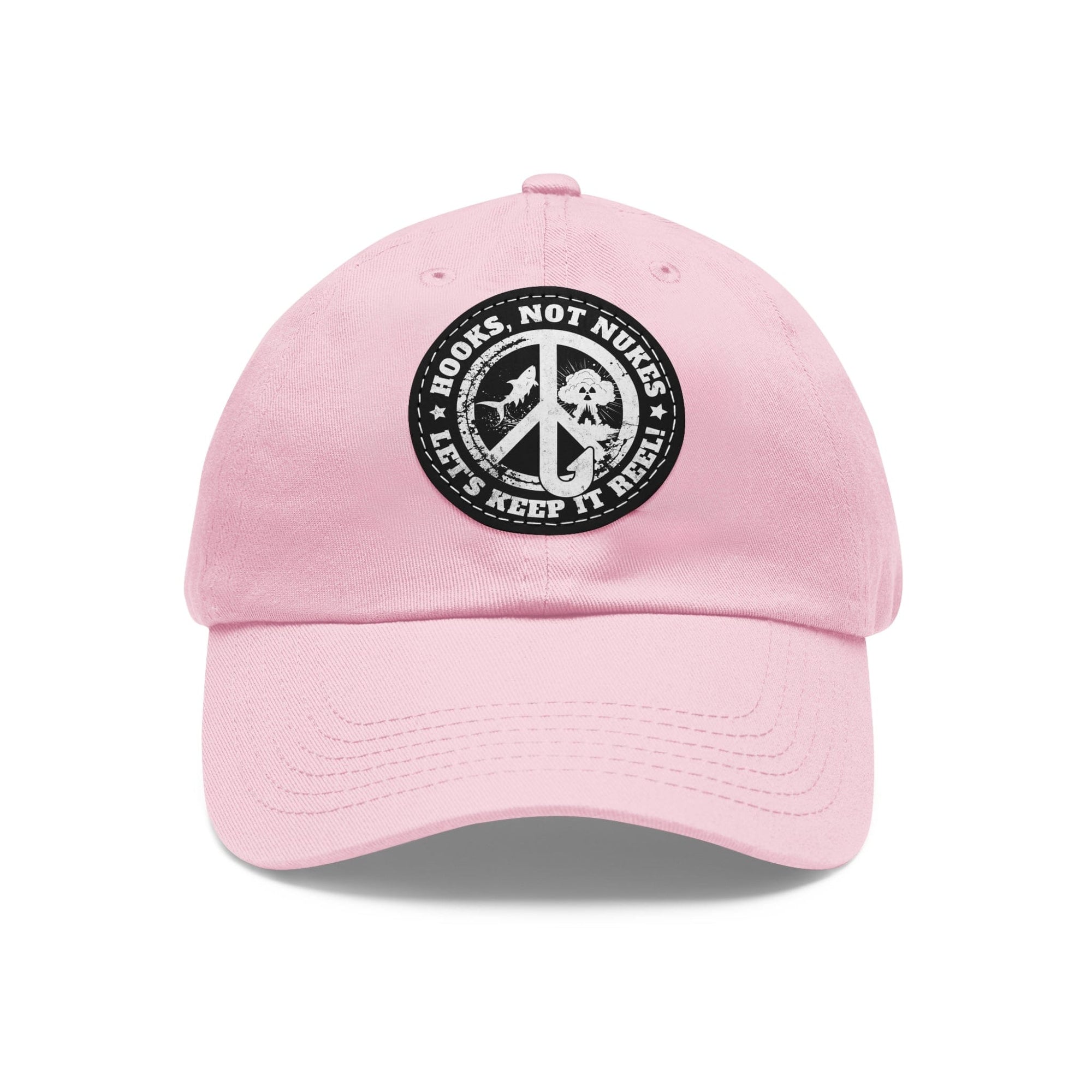 Hooks, Not Nukes – Let’s Keep It Reel! Dad Hat - FISH - ROOM LLC