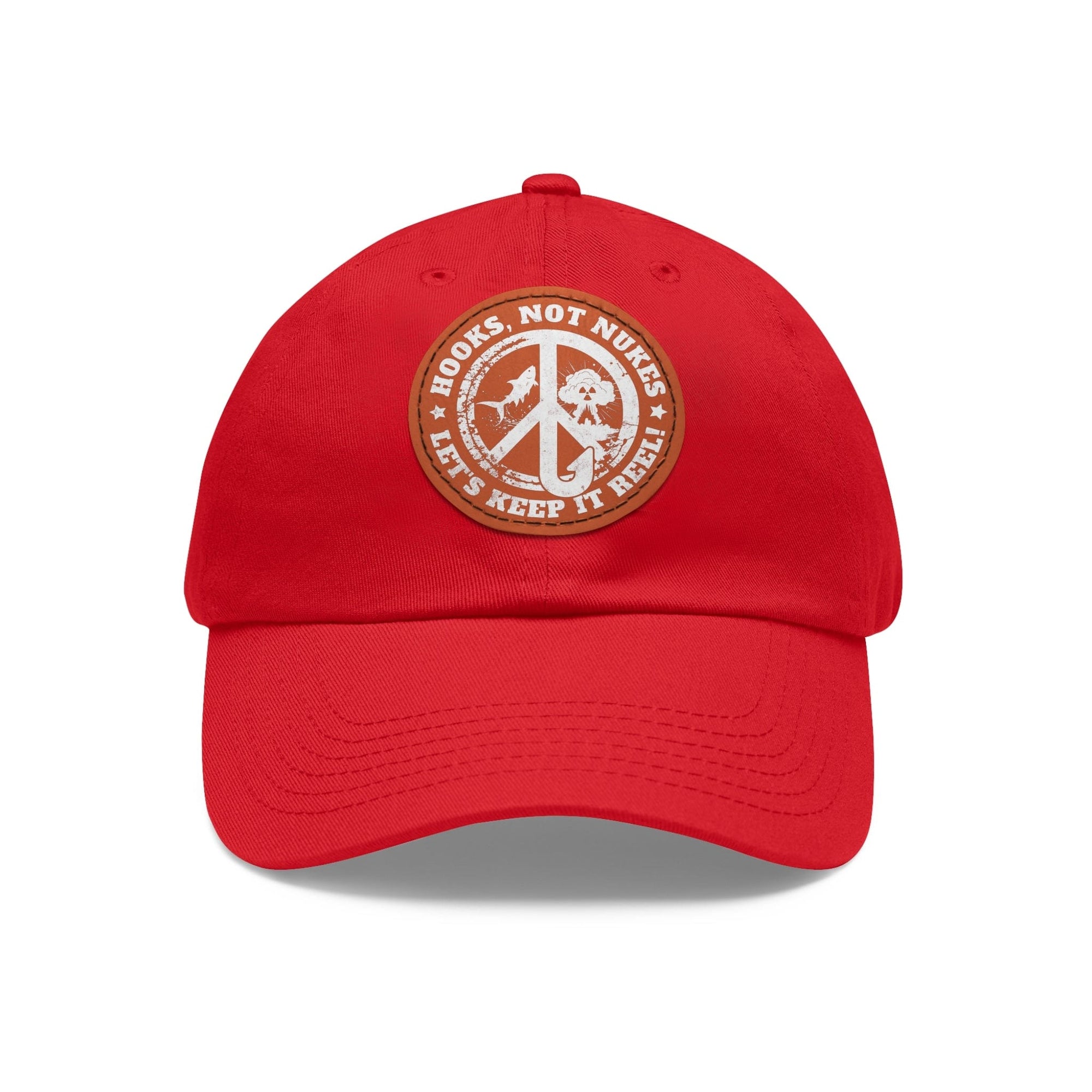 Hooks, Not Nukes – Let’s Keep It Reel! Dad Hat - FISH - ROOM LLC