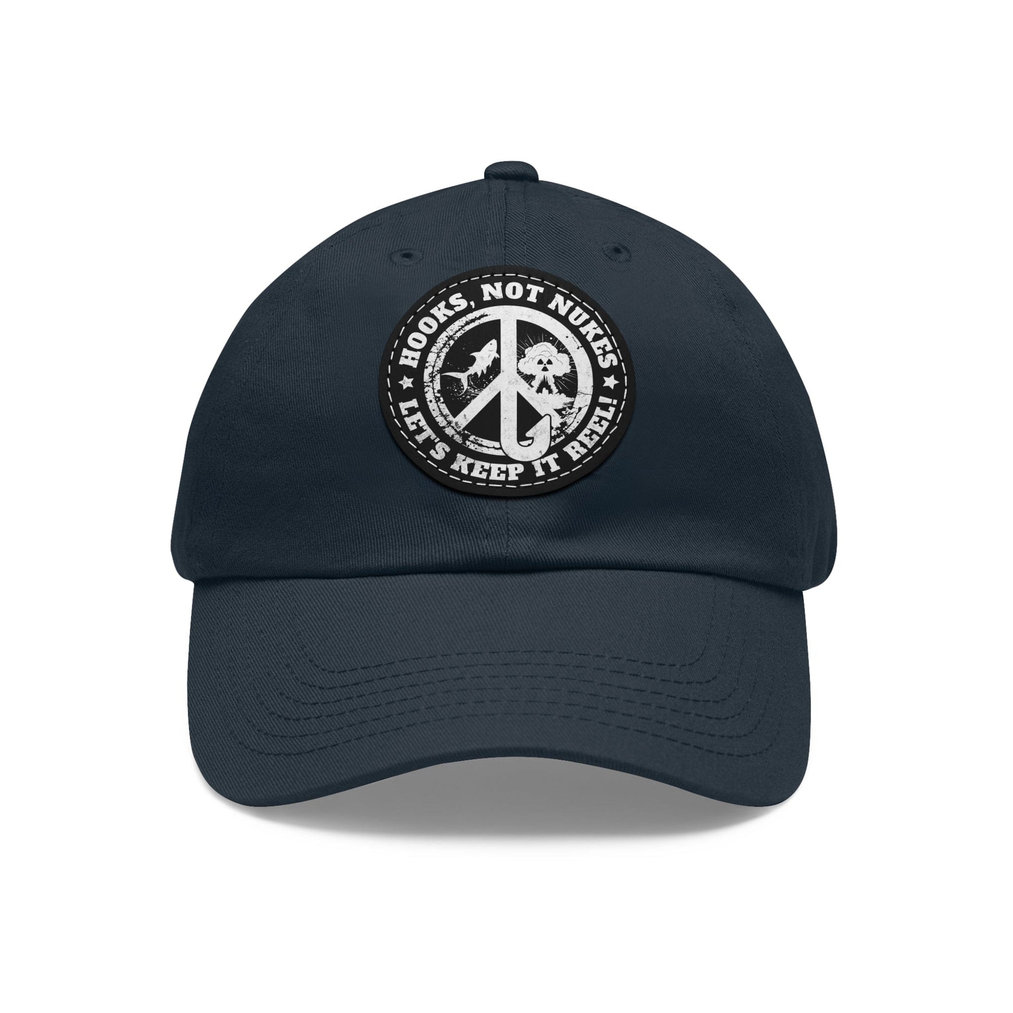 Hooks, Not Nukes – Let’s Keep It Reel! Dad Hat - FISH - ROOM LLC