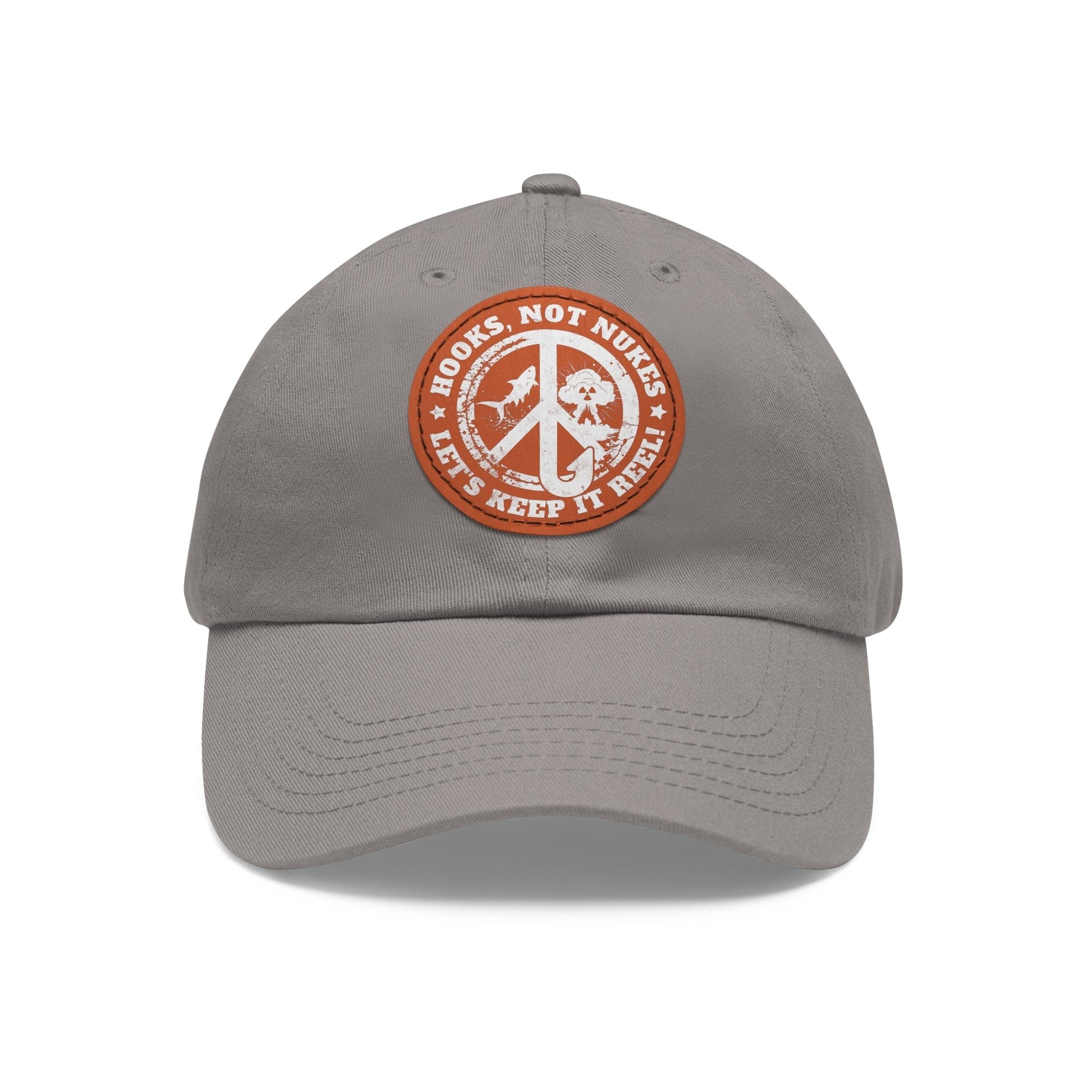 Hooks, Not Nukes – Let’s Keep It Reel! Dad Hat - FISH - ROOM LLC