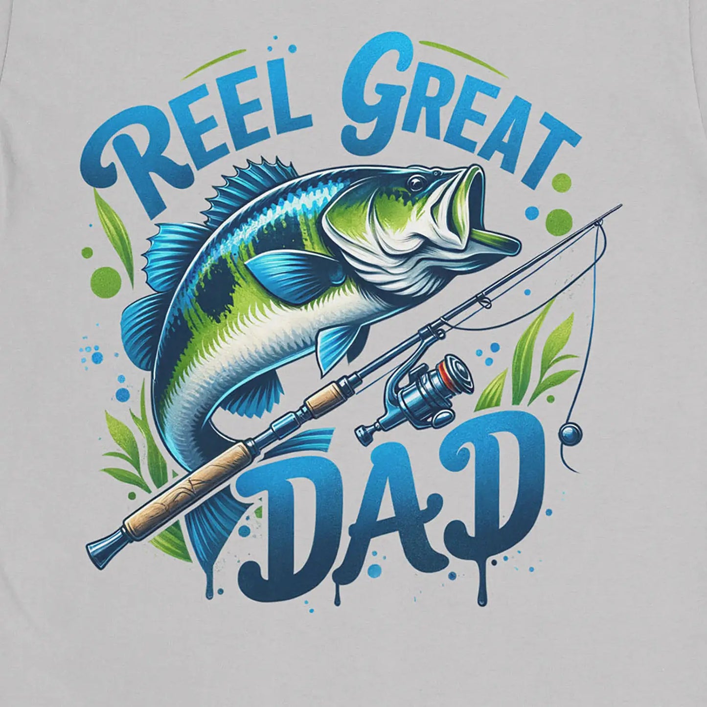 Ice Grey, Reel Great Dad Tee – fish-room