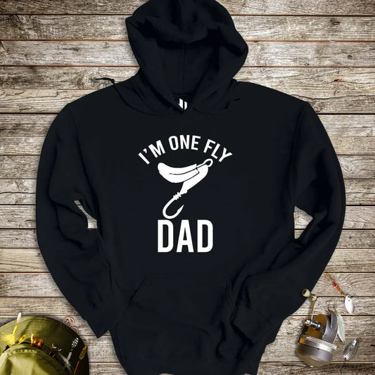 I'm One Fly Dad Hoodie Black Hoodie