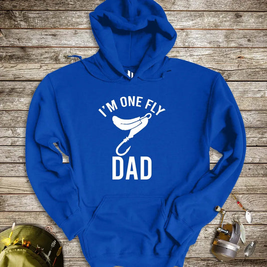 I'm One Fly Dad Hoodie Royal Hoodie
