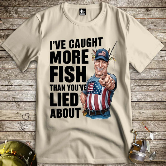 I've Caught More Fish Than You Lied About USA Tee - FISH - ROOM LLC