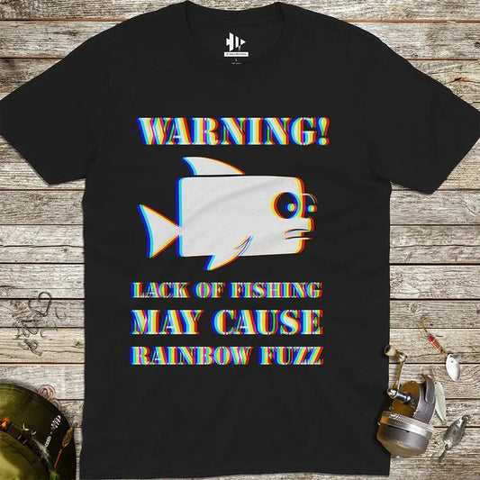 Lack of Fishing May Cause Rainbow Fuzz Tee - FISH - ROOM LLC