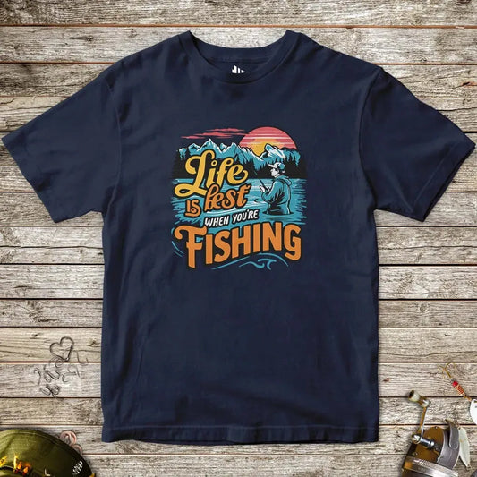 Life is Best When You are Fishing Tee for Kids - FISH - ROOM LLC