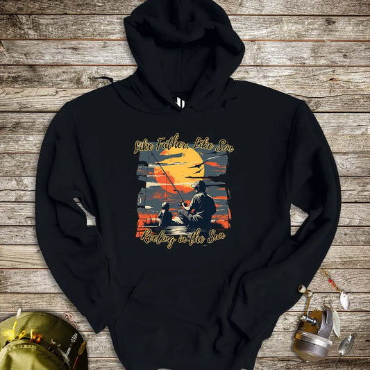 Like Father Like Son Hoodie Black Hoodie