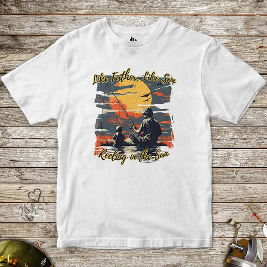 Like Father Like Son Tee for Kids White Kids T-Shirt