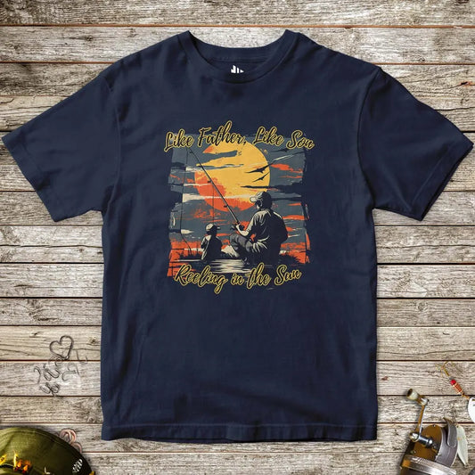 Like Father Like Son Tee for Kids Navy Kids T-Shirt