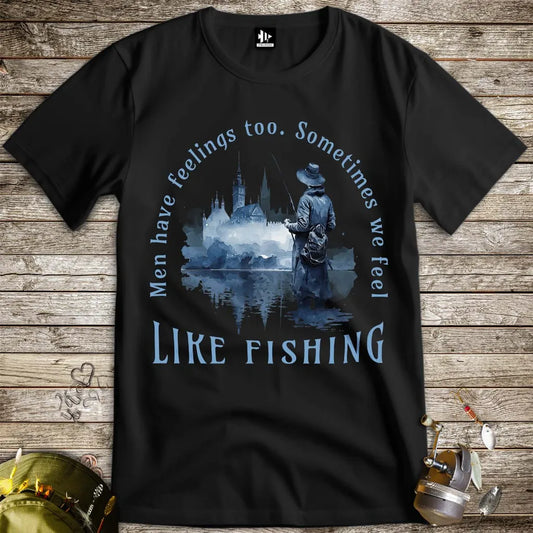 Men Have Feelings Too Tee Black T-Shirt