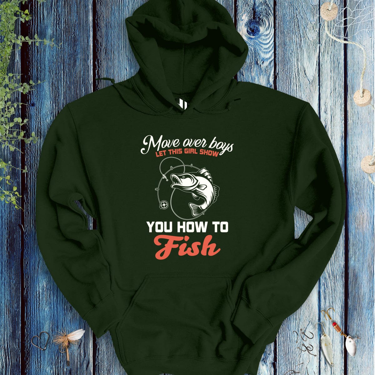 Move Over Boys! Hoodie - FISH - ROOM LLC