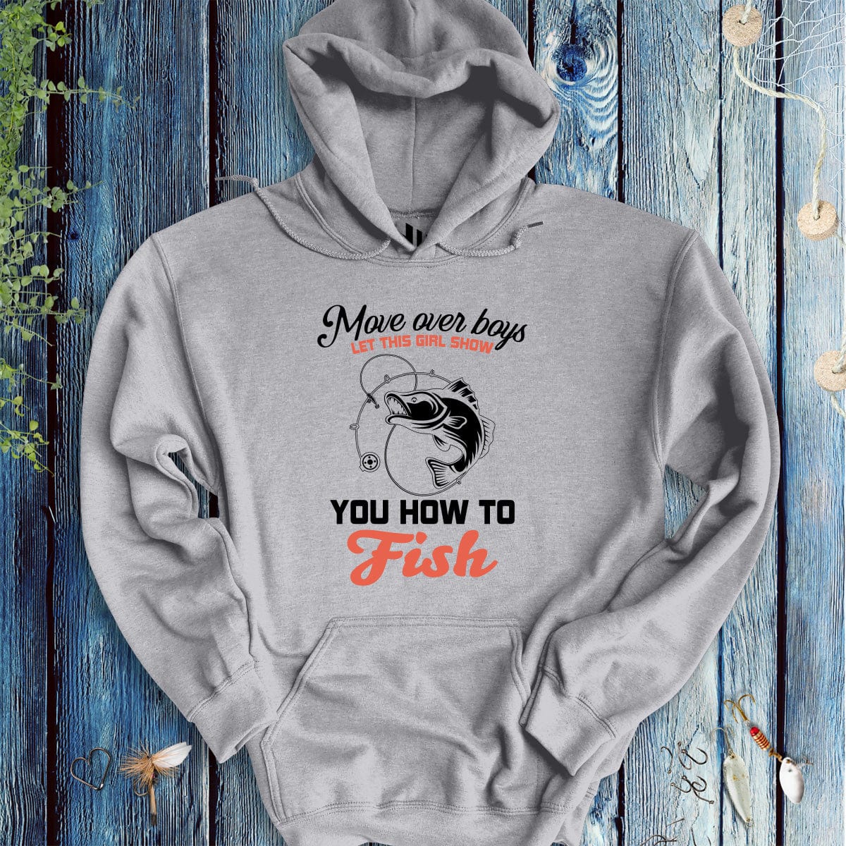 Move Over Boys! Hoodie - FISH - ROOM LLC