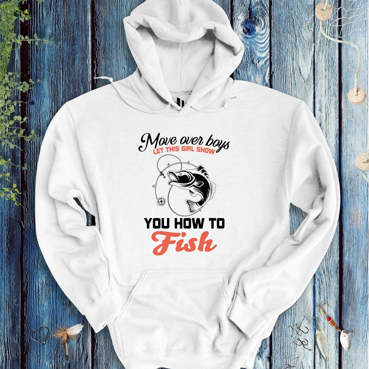 Move Over Boys! Hoodie - FISH - ROOM LLC