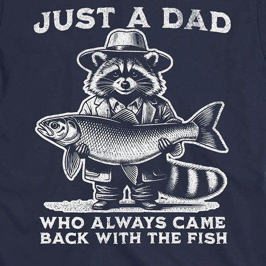 Navy, Just a Dad Who Always Came Back With a Fish Tee β fish-room