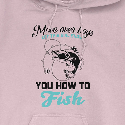 Light Pink, Move Over Boys! Hoodie – fish-room